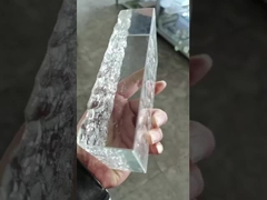 Blok Kaca Padat Transparan Tinggi Kaca Bata Untuk Hiasan Dinding Crystal Block